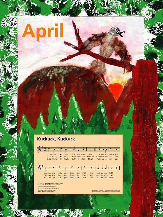 Liederkalender Klasse 1/2 Monatslied April